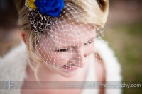 Spring, Texas Wedding Photography - Birdcage Veil