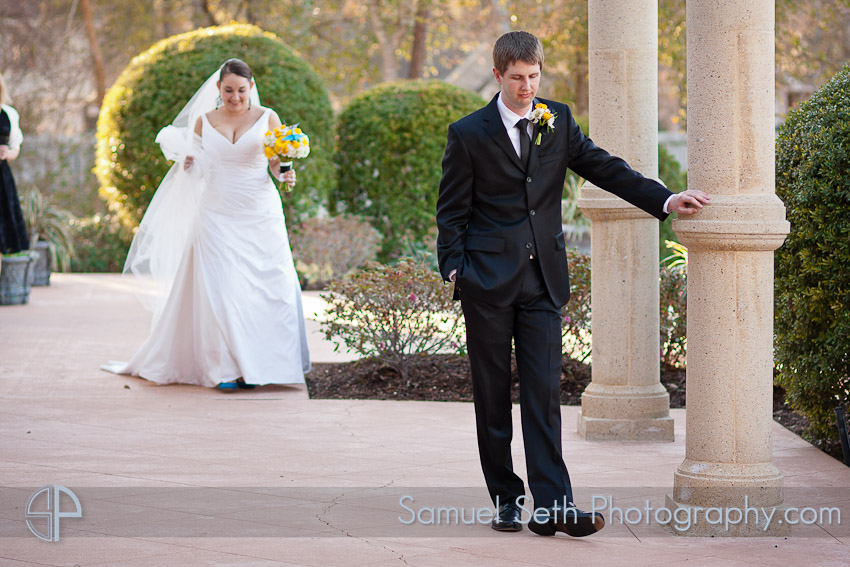 First Look Wedding at Ashton Gardens