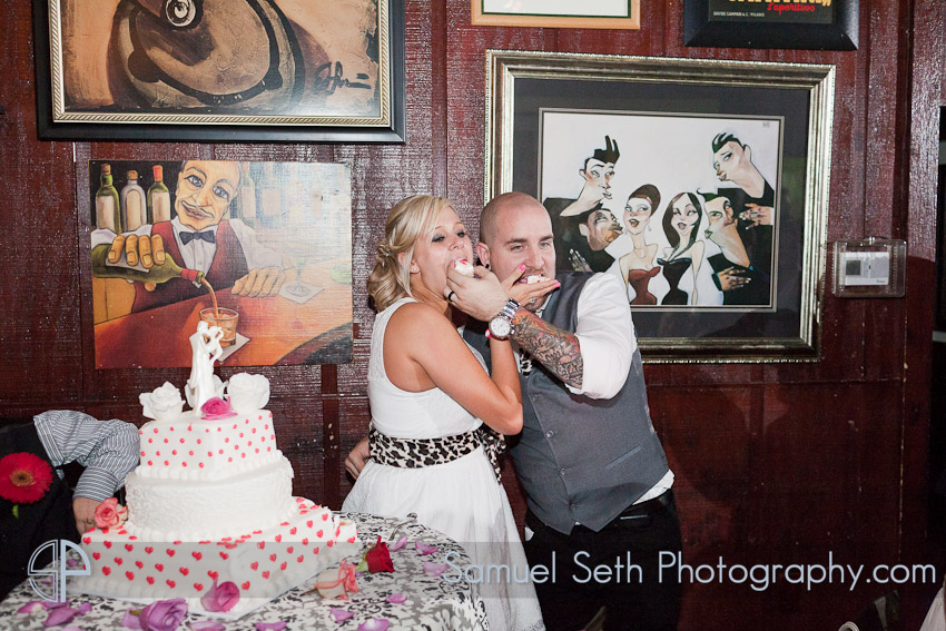 Martinis and More Wedding Cake