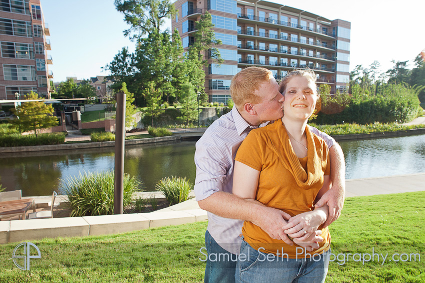 The Woodlands Waterway Engagement Portraits